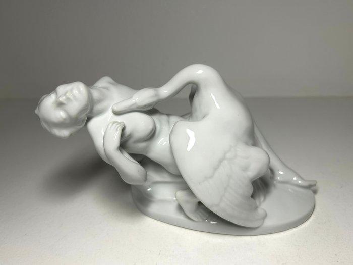 Herend - Beeldje - Leda and The Swan - Porselein, Antiek en Kunst, Antiek | Glaswerk en Kristal