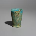 Oud-Egyptisch Faience Stichting Stortingsbeker. C. 1184 -