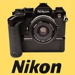 Nikon FE met een Nikon Serie E  lens 35 mm f 1 : 2.5 en een, Nieuw
