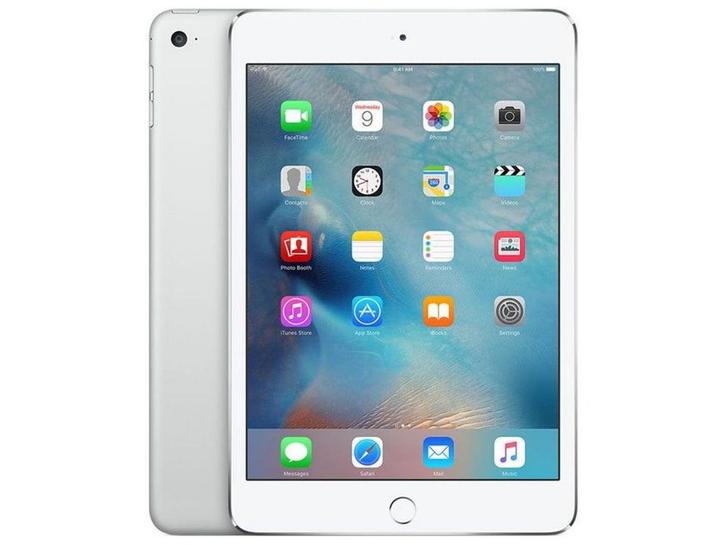 Apple iPad Mini 4 (2015) - Tablet - 128GB Wi-Fi - Zilver, Computers en Software, Apple iPads, Zo goed als nieuw, Verzenden