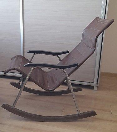 Takeshi Nii - Schommelstoel - Synthetisch leder, Antiek en Kunst, Antiek | Meubels | Stoelen en Sofa's