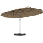 Tweedekans | Coast Dubbelzijdige Terrasparasol met Voet en, Tuin en Terras, Parasols, Ophalen of Verzenden, Nieuw