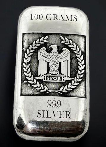100 grammes - Argent .999 - SPQR -No Reserve- (Sans Prix de beschikbaar voor biedingen
