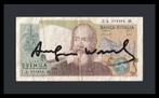 (After) Andy Warhol - 2000 lire biljet gesigneerd, Antiquités & Art, Verzenden