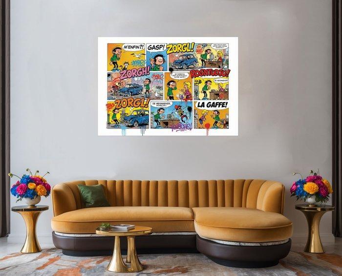 LuisonArt - Gaston Lagaffe: Pop-Street Gaffe - XXL, Antiquités & Art, Art | Peinture | Moderne