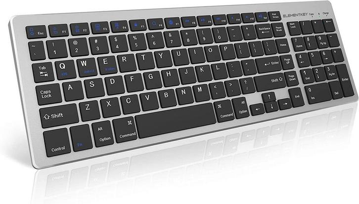 Elementkey V07 Bluetooth Draadloos Stille Toetsenbord –, Computers en Software, Toetsenborden, Nieuw, Verzenden
