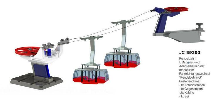 Jagerndorfer - Gondels 2 St. Batt Red Neutr (1:32) **, Diversen, Kerst, Nieuw, Verzenden