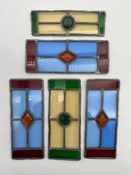 Glas-in-loodraam (5) - 1950-1960 - Set van 5