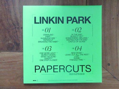 Linkin Park - Papercuts - Clear with Black & Red Splatter -, Cd's en Dvd's, Vinyl Singles