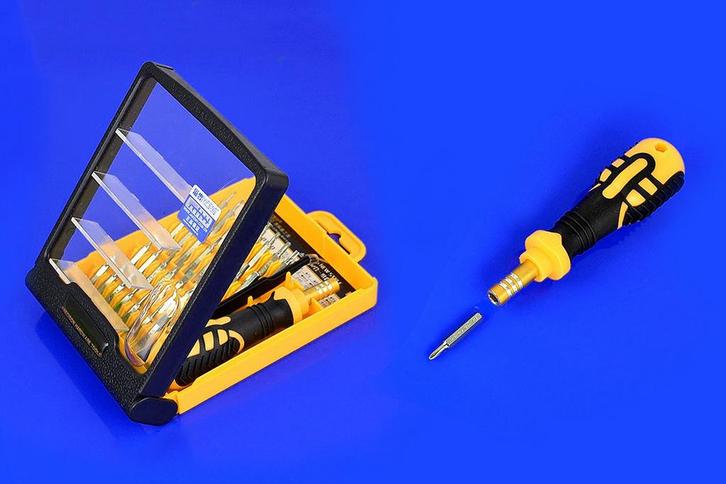 32 delige bitset + schroevendraaier, Doe-het-zelf en Bouw, Gereedschap | Overige machines, Nieuw, Verzenden