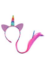 Eenhoorn Haarband Haar Regenboog Unicorn Diadeem Oortjes Hoo, Nieuw, Ophalen of Verzenden