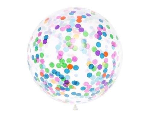 Confetti Ballon 1m, Hobby en Vrije tijd, Feestartikelen, Nieuw, Verzenden