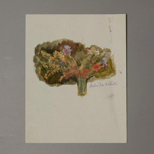 Lila de Nobili (1916-2002) - Flowers - NO RESERVE, Antiek en Kunst, Kunst | Schilderijen | Klassiek