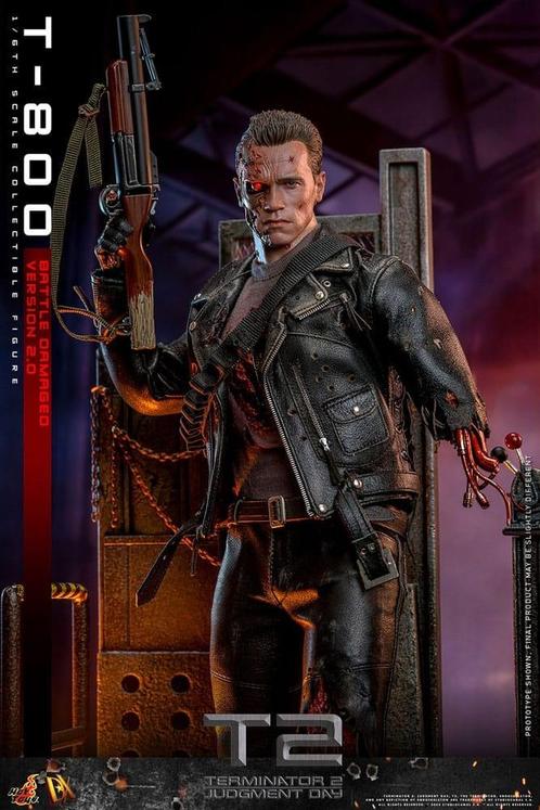 Terminator 2 Action Figure 1/6 T-800 Battle Damaged Version, Verzamelen, Film en Tv, Ophalen of Verzenden