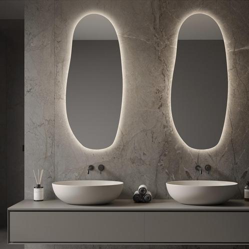 Spiegel Martens & Meijer Amsterdam Organisch 50x100 cm Met, Doe-het-zelf en Bouw, Sanitair, Bad, Nieuw, Ophalen of Verzenden