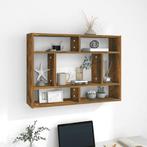 vidaXL Wandschap 75x16x55 cm bewerkt hout gerookt, Huis en Inrichting, Kasten | Wandmeubels, Verzenden, Nieuw