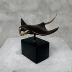 sculptuur, Manta Ray - 11 cm - Brons