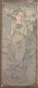 Alphonse Mucha (after) - Fiori Rosa - I Gigli - Il Garofano, Antiek en Kunst