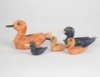 Beeldje - 11 carved crystal ducks - Steen, Kristal