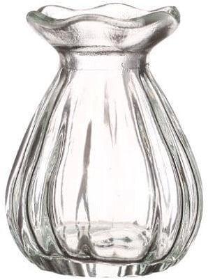 Glas Vaas Tafelvaas Hyacint Fleur Clear klein model Ø7x9 cm, Hobby en Vrije tijd, Knutselen, Nieuw