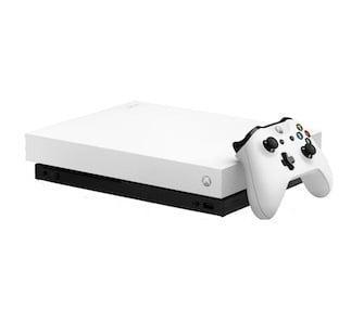 Xbox One X 1TB Wit + S Controller (Xbox One Spelcomputers), Games en Spelcomputers, Spelcomputers | Xbox One, Zo goed als nieuw
