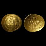 Byzantijns Goud munt Histamenon, Constantijn X, Antiquités & Art