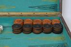 L. Van Laere - Schaakspel - Antieke Backgammon Eiken Kist -, Antiek en Kunst