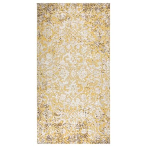 vidaXL Buitenkleed platgeweven 80x150 cm geel, Kinderen en Baby's, Speelgoed | Speelkleden, Nieuw, Verzenden
