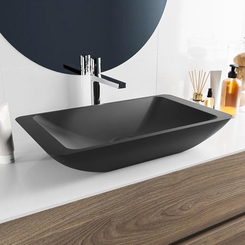 MONDIAZ TOPI Waskom solid surface 60cm kleur Urban / Urban, Doe-het-zelf en Bouw, Sanitair, Overige typen, Nieuw, Ophalen of Verzenden