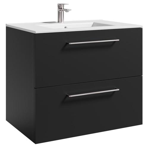 Badkamermeubel Lana 80 x 46 cm Antraciet Badmeubel, Huis en Inrichting, Badkamer | Badkamermeubels, Nieuw, Verzenden