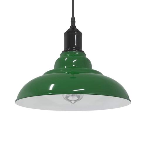 vidaXL Hanglamp in hoogte verstelbaar E27 Ø31 cm metaal, Huis en Inrichting, Lampen | Overige, Nieuw, Verzenden