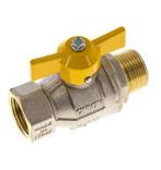 Robinet à boisseau sphérique en laiton à poignée papillon 2, Verzenden