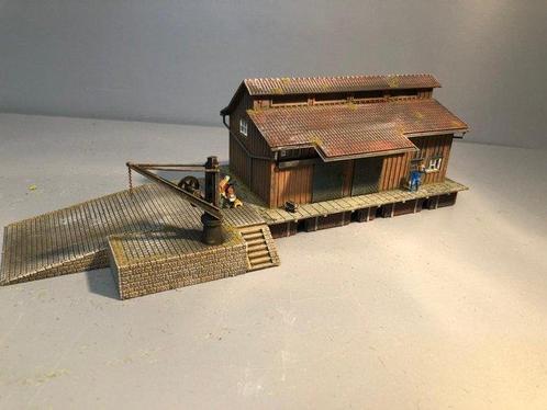 Faller H0 - Modeltreinlandschap (1) - Perron loods met Kraan, Hobby en Vrije tijd, Modeltreinen | H0