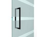 U-greep rond voor glazen deur ø 25mm - L: 525x500mm - Zwart, Doe-het-zelf en Bouw, Deuren en Vliegenramen, Verzenden, Nieuw