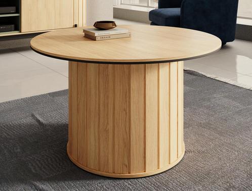 Meubella Salontafel rond eiken 80 cm | Modern, Maison & Meubles, Tables | Tables de salon, Envoi