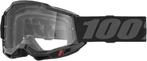 100% Accuri 2 Crossbril Zwart - clear lens (2025 collection), Motoren, Verzenden, Nieuw