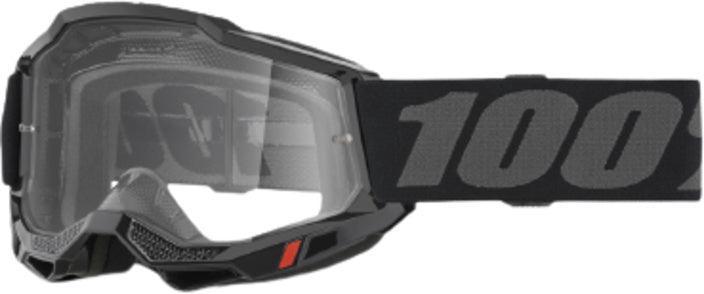 100% Accuri 2 Crossbril Zwart - clear lens (2025 collection), Motoren, Onderdelen | Overige, Verzenden