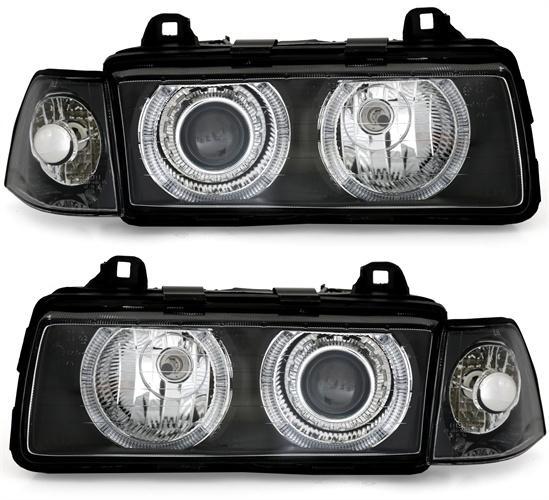 Xenon Look Koplampen met Angel Eyes voor BMW 3 Serie E36, Auto diversen, Tuning en Styling, Ophalen of Verzenden