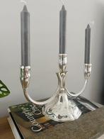 Chandelier - Laiton argenté - candélabre argenté