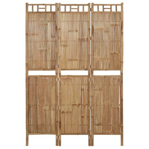 vidaXL Kamerscherm met 3 panelen 120x180 cm bamboe, Huis en Inrichting, Woonaccessoires | Overige, Nieuw, Verzenden