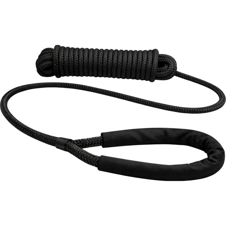 14mm x 15m Landvast met beschermer Deluxe Polyester Zwart, Watersport en Boten, Bootonderdelen, Nieuw, Ophalen of Verzenden