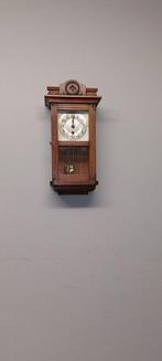Wandklok - Hout, Messing - 1930-1940 - Miniatuur klokje, Antiek en Kunst, Antiek | Klokken