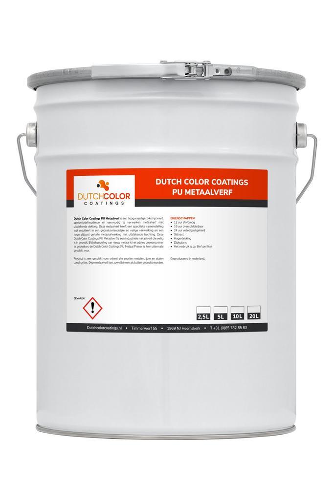 DCC PU Metaalverf Wit 10L, Doe-het-zelf en Bouw, Verf, Beits en Lak, Wit, Nieuw, Verzenden