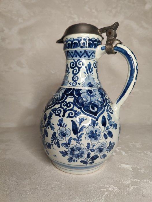 Aiguière - Faïence - pichet bleu de Delft, Antiquités & Art, Antiquités | Verre & Cristal