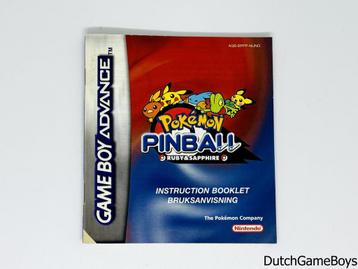 Gameboy Advance / GBA - Pokemon Pinball - Ruby & Sapphire -, Verzenden