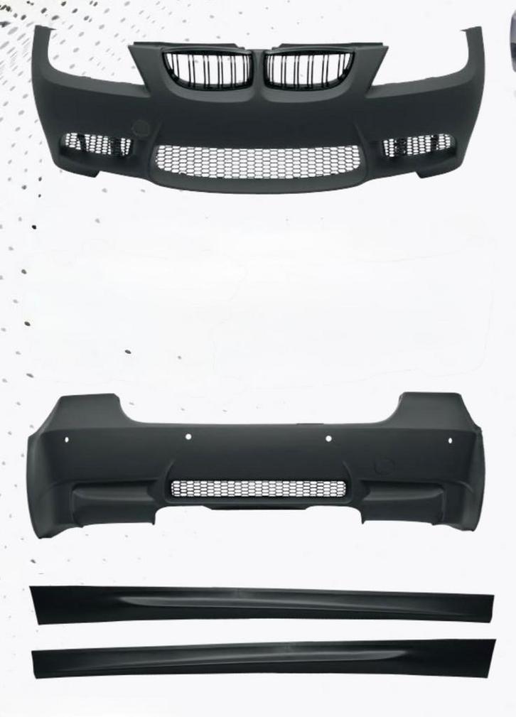 BMW E90 08-11 M3-stijl bodykit – 4-uitlaat + sideskirts, Autos : Pièces & Accessoires, Carrosserie & Tôlerie