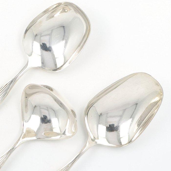 Robbe & Berking model: Metropolitan Serveerlepels - Lepel, Antiek en Kunst, Antiek | Zilver en Goud