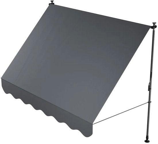2dekans | Klemmende luifel Kaapstad - 250x120 cm - Grijs, Caravans en Kamperen, Voortenten en Luifels, Ophalen of Verzenden