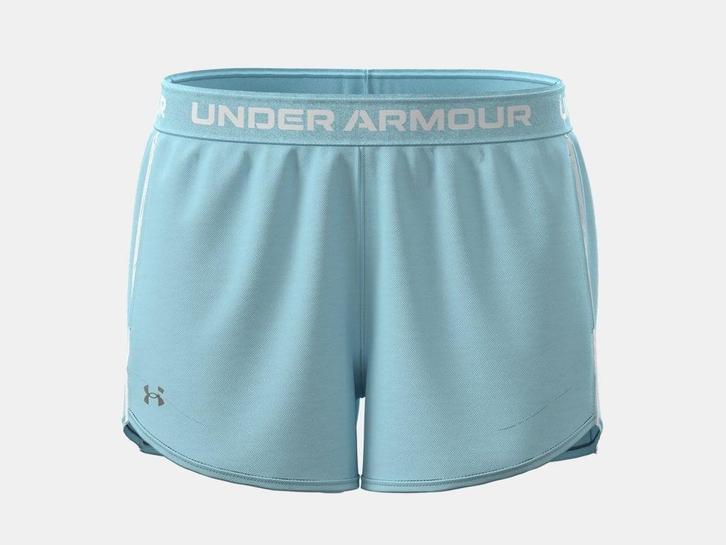 Under Armour Tech Play Up Shorts-Blu - Maat LG, Kleding | Dames, Broeken en Pantalons, Blauw, Nieuw, Maat 42/44 (L), Ophalen of Verzenden