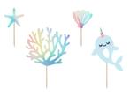Caketopper Zeedieren 15,5cm 4st, Verzenden, Nieuw
